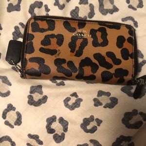 Authentic Leopard Coach Wallet